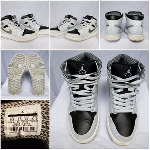 Nike Air Jordan 1 Mid Pure Platinum/Wolf Grey